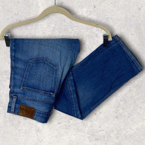 Madewell Rivet & Thread Straight Leg Premium Denim Jeans Size 24 Button Fly Jean - Picture 3 of 13